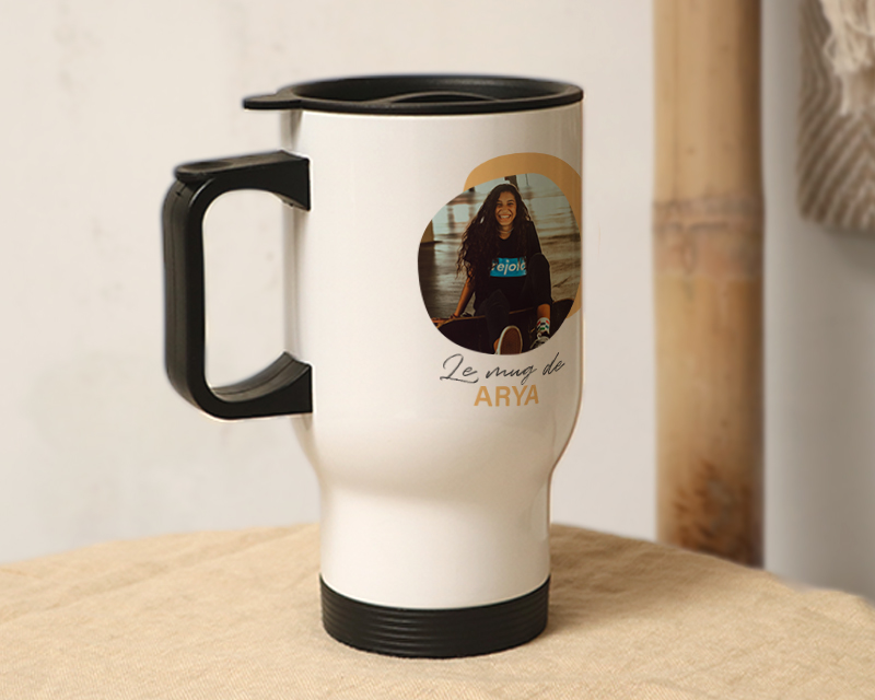 Mug isotherme personnalisé Photo et Message