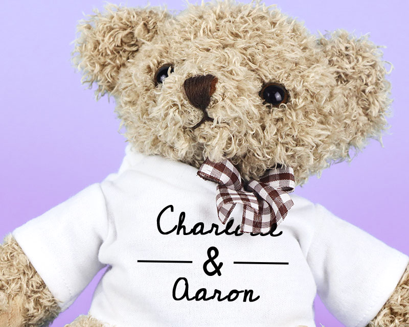 Ourson en peluche personnalisable - Jour de rencontre