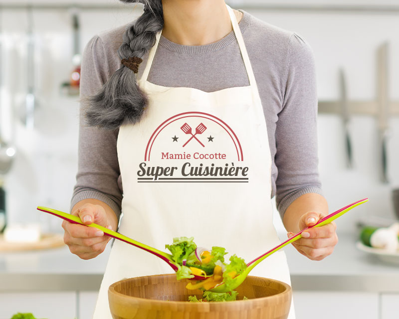 Tablier personnalisé - Super Cuisinière