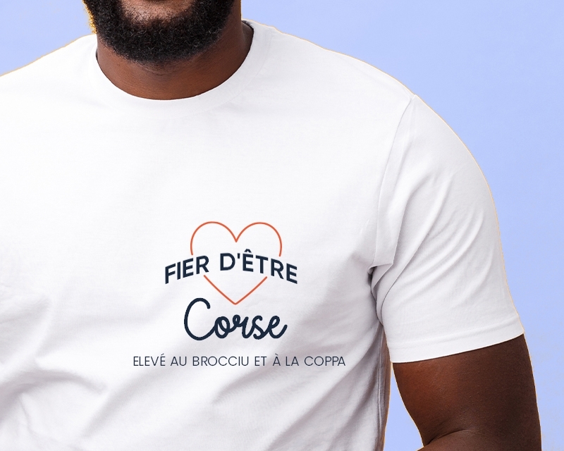 Tee shirt personnalisé homme - Fier d'être Corse