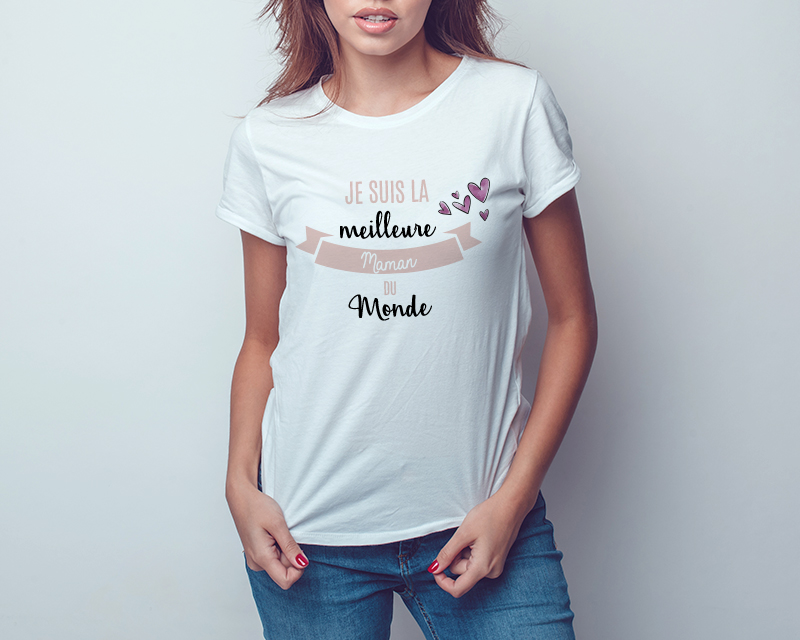 Tee shirt personnalisé femme - Meilleure du monde