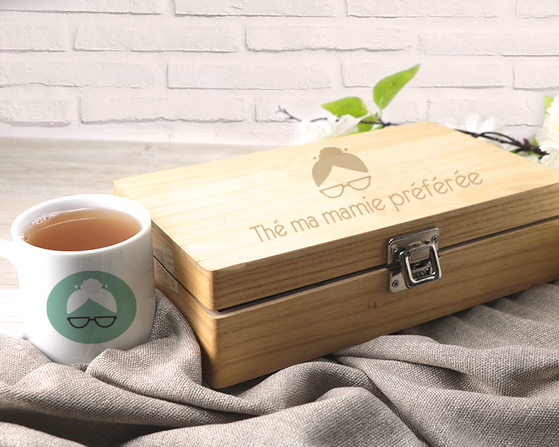 Coffret Boîte à thé et son mug