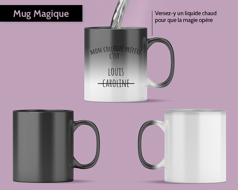 Mug personnalisé prénom - Collègue Préféré