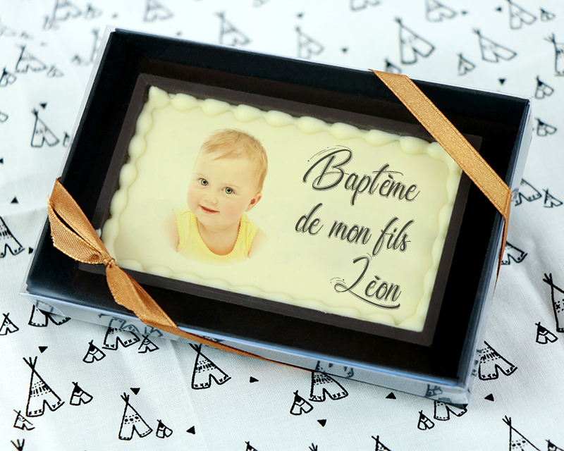 Tableau photo Personnalisable en chocolat