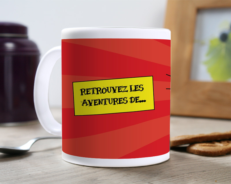 Mug personnalisé prénom - BD Comics