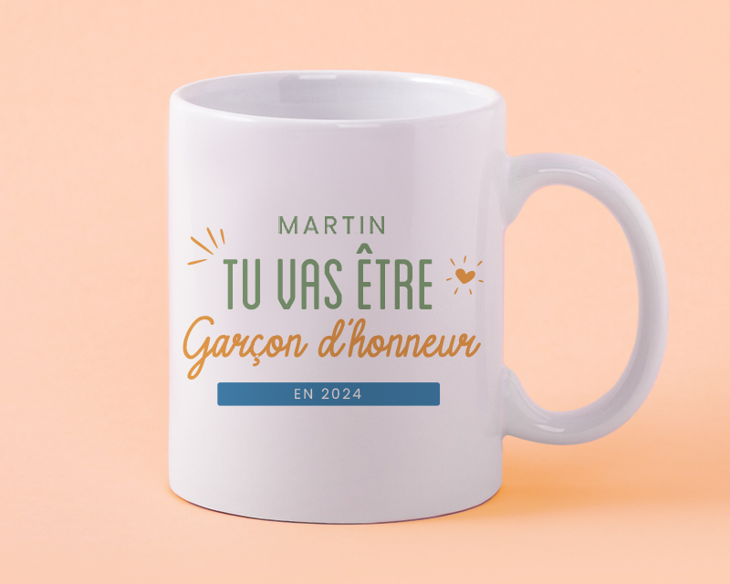 Mug personnalisé - Tu vas être garçon d'honneur