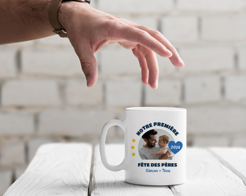 Mug personnalisé photo - Première Fête des Pères