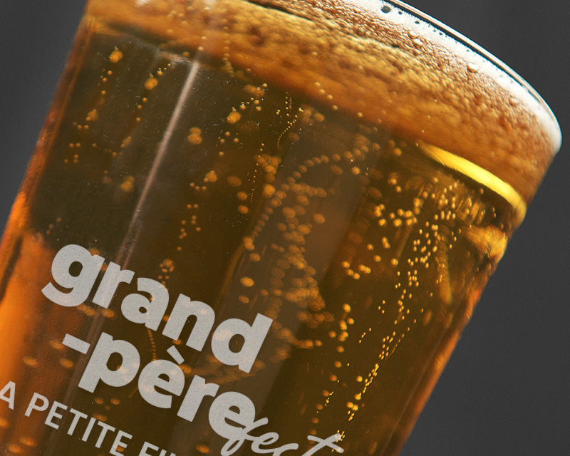 Verre à bière personnalisé pinte - Grand Père-fect