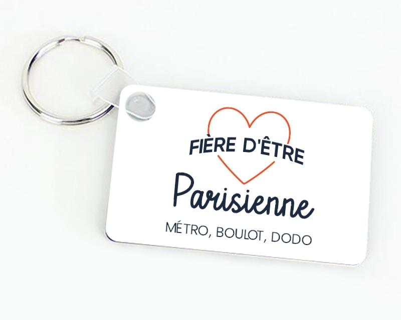 Porte-clés personnalisable - Fière d'être Parisienne