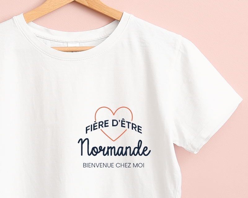 Tee shirt personnalisé femme - Fière d'être Normande