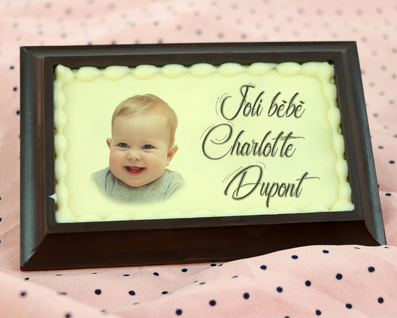 Tableau photo Personnalisable en chocolat