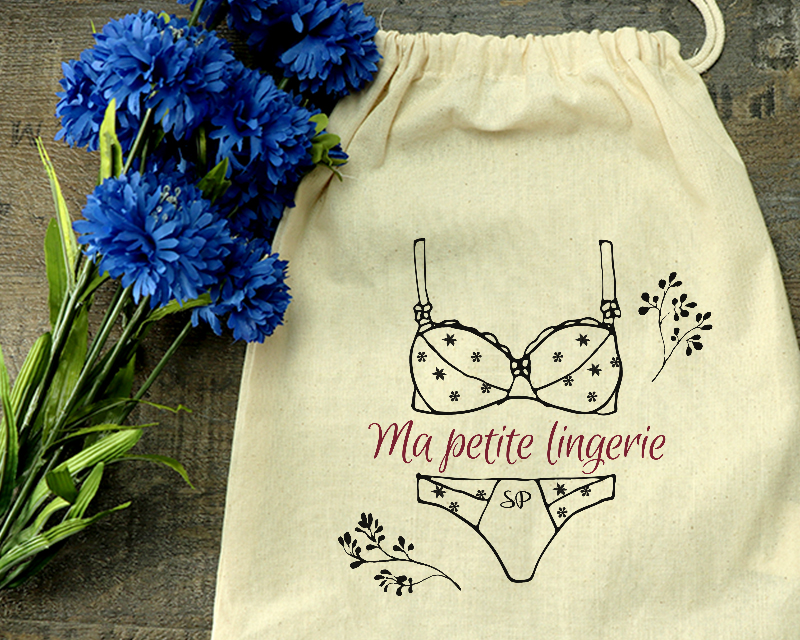 Pochon Lingerie Déshabille moi - Petit - 25x30cm