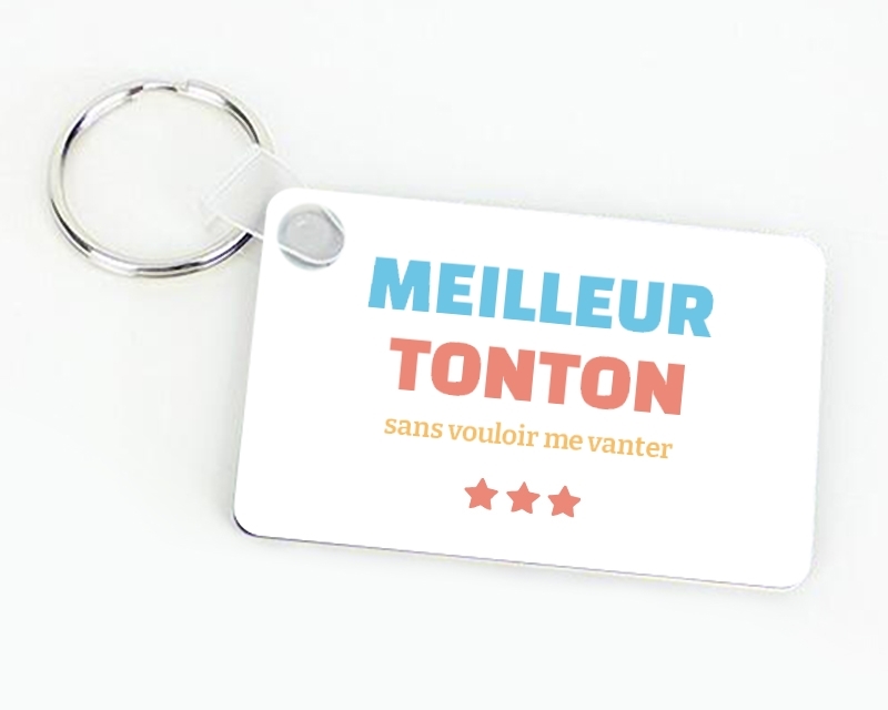 Porte-clés personnalisable - Meilleur Tonton