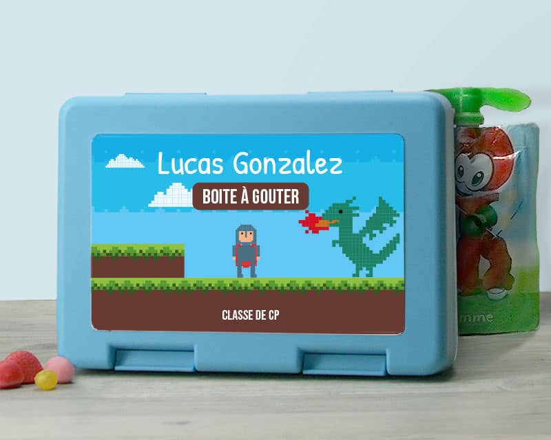 Boîte à goûter personnalisable - Jeux Vidéo Rétro - Version Garçon