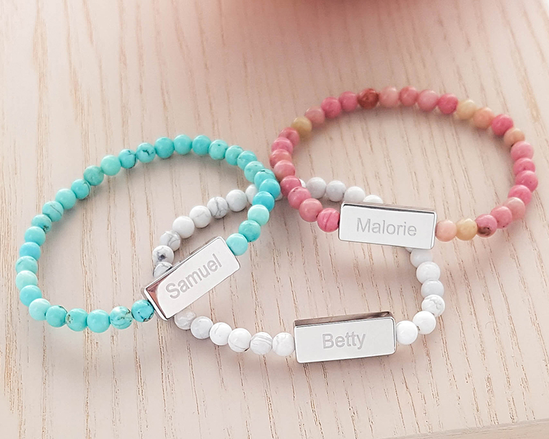 Bracelet perles Personnalisable - Prénom