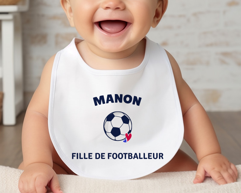 Bavoir bébé personnalisé - Football