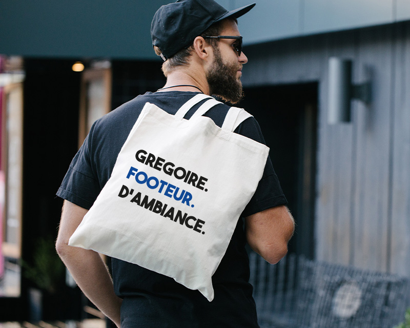 Tote bag personnalisé - Message Football