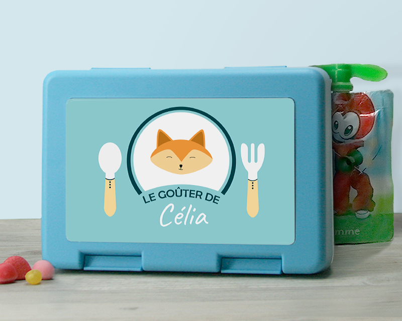 Boîte à goûter Personnalisable - Petit Renard