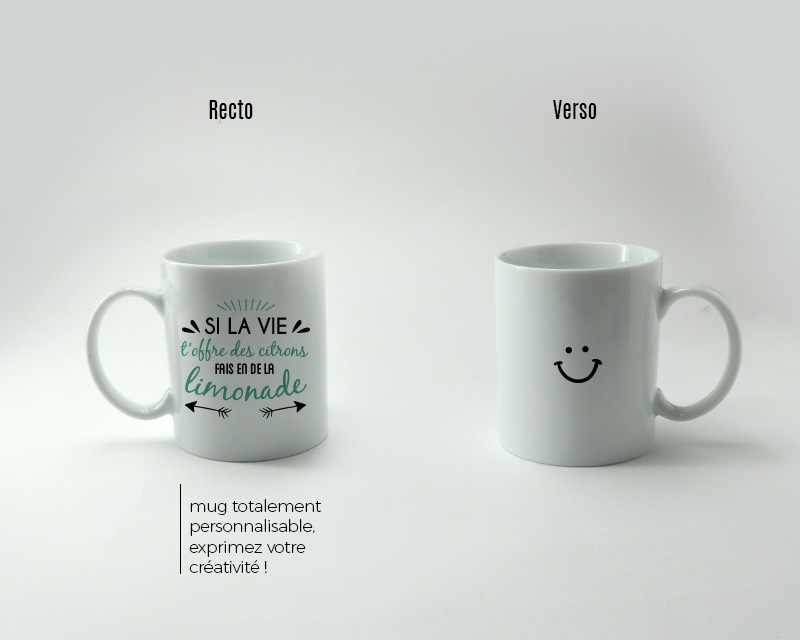 Mug personnalisé - Message positif