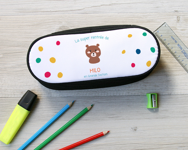 Trousse d'école personnalisable - Collection Animaux